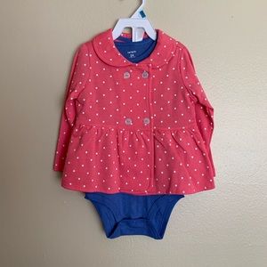 💕Girls 24 month onesie set